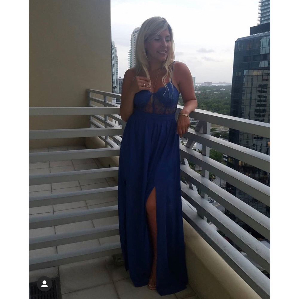 Blue maxi dress